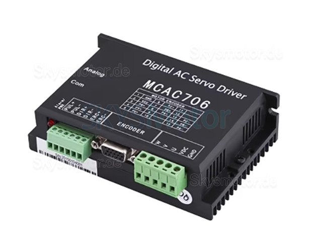 0,2KW 36V DC Servomotoren & Servoantrieb Kit 60ASM200+MCAC706 7,6A 0,63N.m 3000 U/min 60 x 60mm mit 2500 Zeilen Encoder